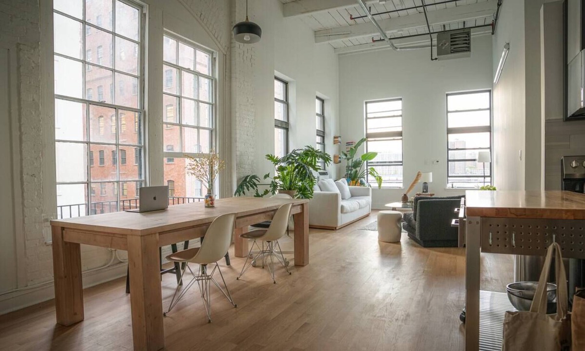 Downtown Brooklyn Apartment | Chic Urban Loft with Waterfront Viewsn