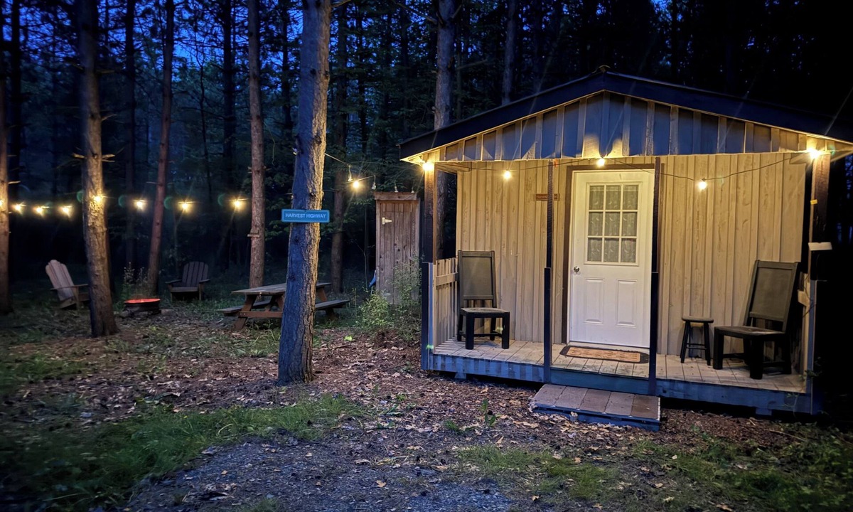 Prattsburgh Cabin | HARVEST MOON - ROMANTIC - OFF GRID - WINE TRAIL CABIN - Pet Friendly! 4 Seasons