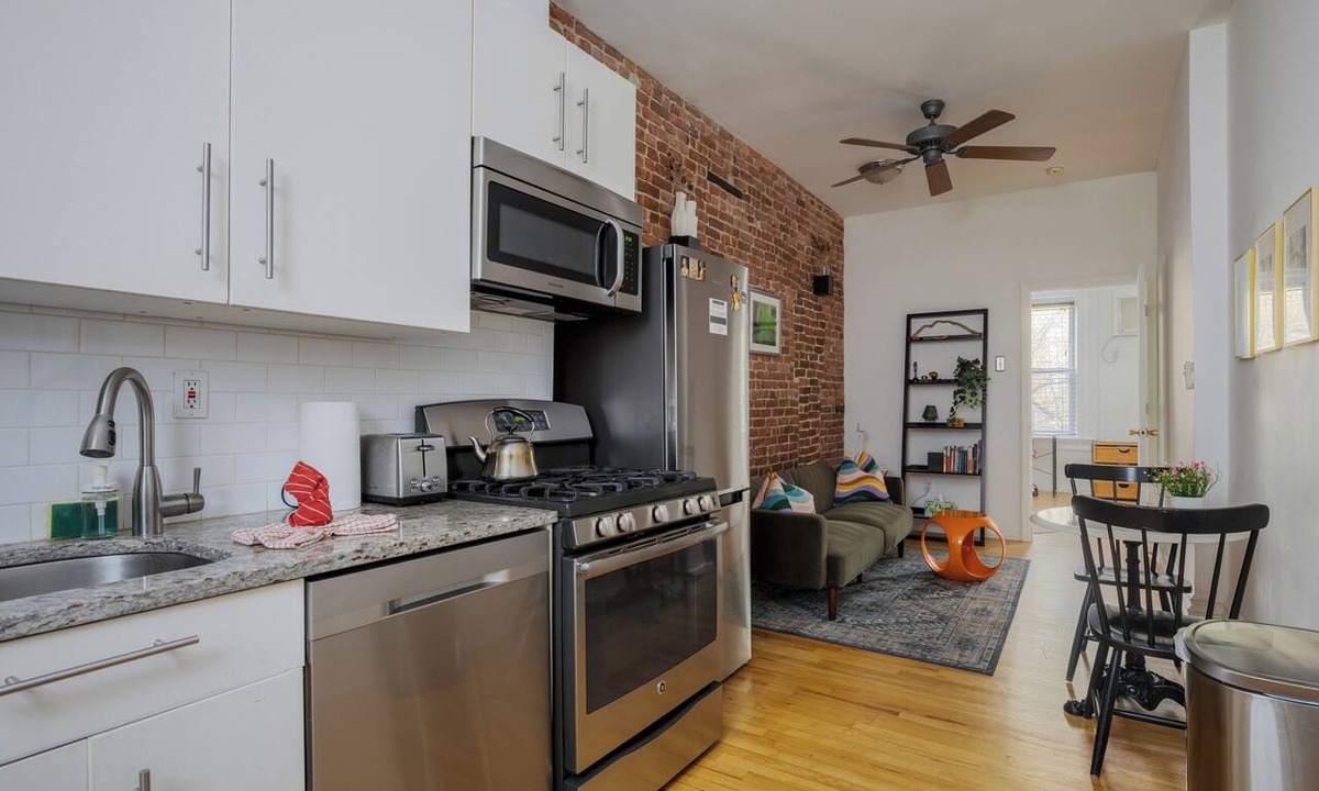 Hoboken Apartment | Stylish 1BR w Balcony & Laundry, Walk to PATH NYC
