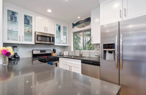 San Clemente Condo | Beachy & bright condo with fireplace & patio - easy walk to the beach