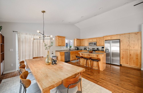 Three Rivers House | Bend Modern Cabin w/Private Hot Tub . Fenced Yard, Game Room, Pet-Friendly
