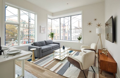 Hoboken Apartment | Bright Cozy Loft | Walk to PATH Shops + Dining