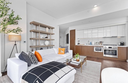 Hudson Yards Apartment | Corner Skyline Living 2BR 2BA with Floor to Ceiling Views Near Times Square