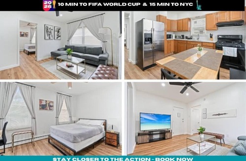 North Bergen Apartment | Cozy Retreat 15Min to NYC, FIFA, Mall,FREE Parking - Apartment