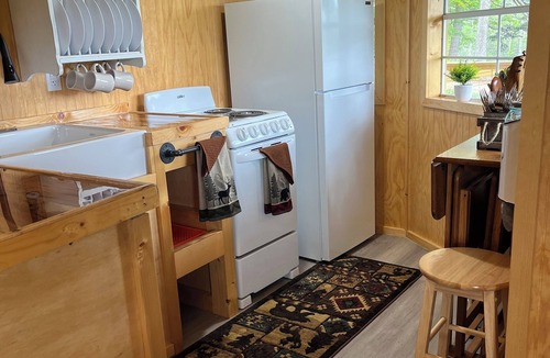 Eminence Cabin | Fox Pen Cabins Cabin #2 Not friendly for street bikes… Pet-Friendly