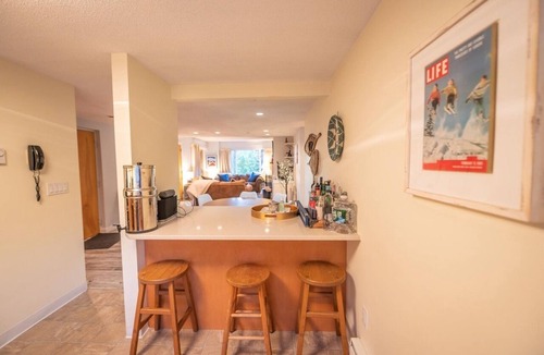 West Dover Apartment | Gorgeous ski retreat apartment with fireplace and Mountain View.