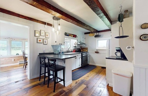 Waitsfield House | Historic home on 1 acre with snowmobile trails in backyard & mountain views