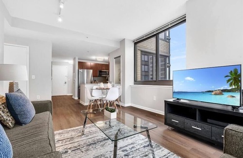 Hudson Exchange Apartment | Luxe 2BR | Sweeping Views | Jersey City by GLS