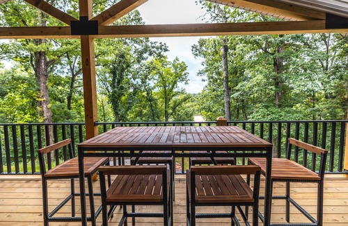 Steelville House | Luxury Home overlooking Meramec River w Game Room, Private River Access