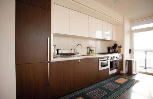 Hell's Kitchen Apartment | Midcentury Designer Luxury High rise Corner 2BR/BA