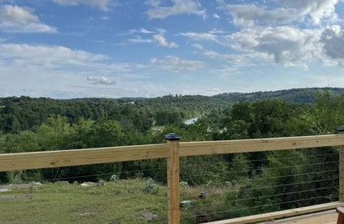 Yellville Cabin | NEW! Cabin w/Gorgeous Views, Pool, FirePit