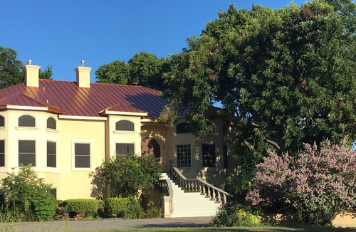 Seguin House | Stunning Mediterranean Style Home on the Guadalupe River in Downtown Seguin