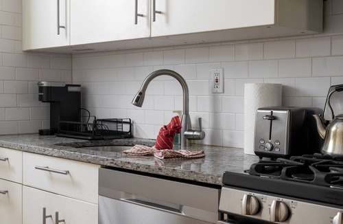 Hoboken Apartment | Stylish 1BR w Balcony & Laundry, Walk to PATH NYC