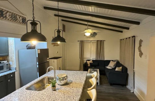 Galveston House | Ultimate Fishing Retreat: Spacious 3BR Bolivar Island Home with Dock & Cleaning Stations - Sleeps 12!