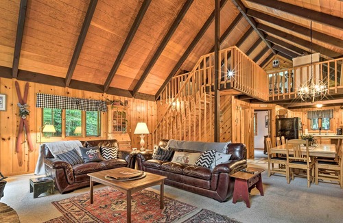 Wardsboro Cabin | Woodsy Cabin w/ Fire Pit ~ 8 Mi to Mount Snow