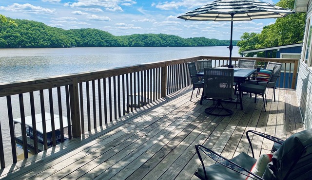 Bring your boat! Your private dock and boat slip at Lake of the Ozarks!