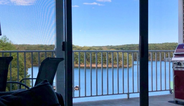 Chic Lakefront Condo with Lake and State Park Views!