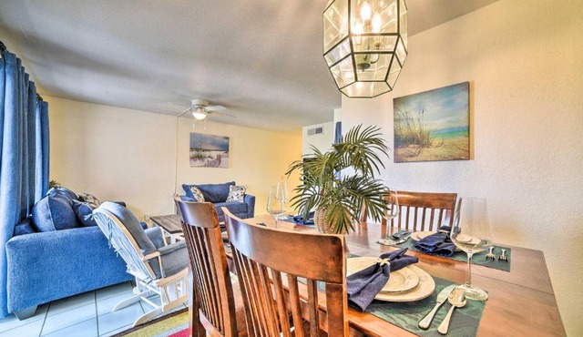 Coastal Condo w/Dock Access, 2 Miles to Beach!