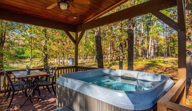 Luxury 1 Bedroom Cabin The Tipsy Squirrel - Hot Tub, 1 Min to Lake.