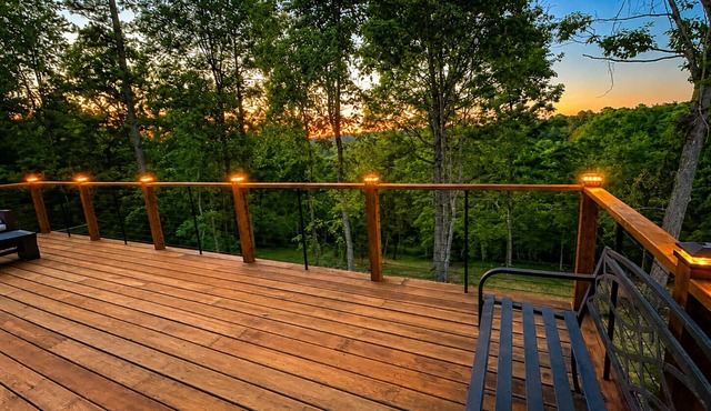 Peaceful Beaver Lake Apartment with Deck Views, Fire Pit, WiFi. Sleeps 5