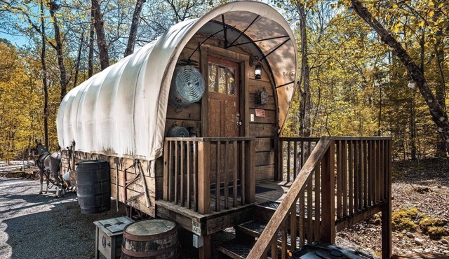 Prairie Palace Covered Wagon at Fox Pass Cabins