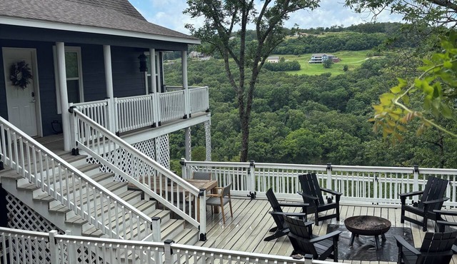 Retreat on Lake Tenkiller: Spacious Home, Lake Views, Expansive Deck & Fire Pit