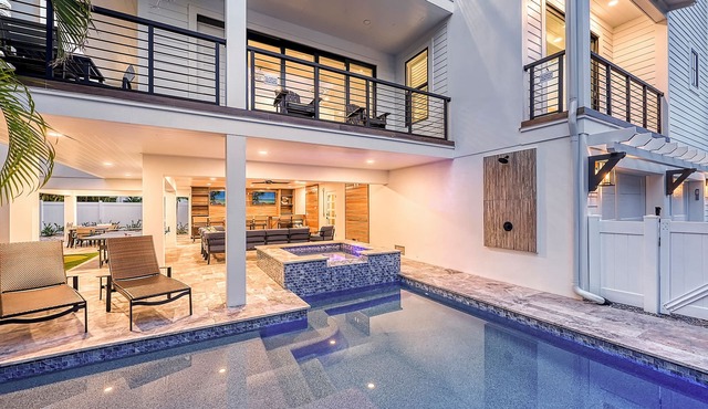 Tropical Oasis | Luxury Home on Siesta Key w/Private Heated Pool/Spa, Steps to Beach & Village!