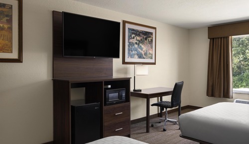Standard Room, 2 Queen Beds, Non Smoking, Refrigerator & Microwave (Parking Level)