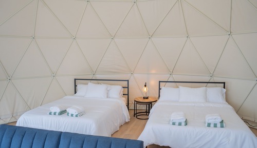 Deluxe Tent, 2 Double Beds, Park View